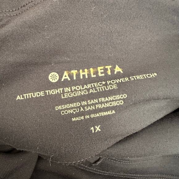 Athleta Altitude Tight in Polartech Power Stretch Navy Blue 1X 486200 - Picture 6 of 9